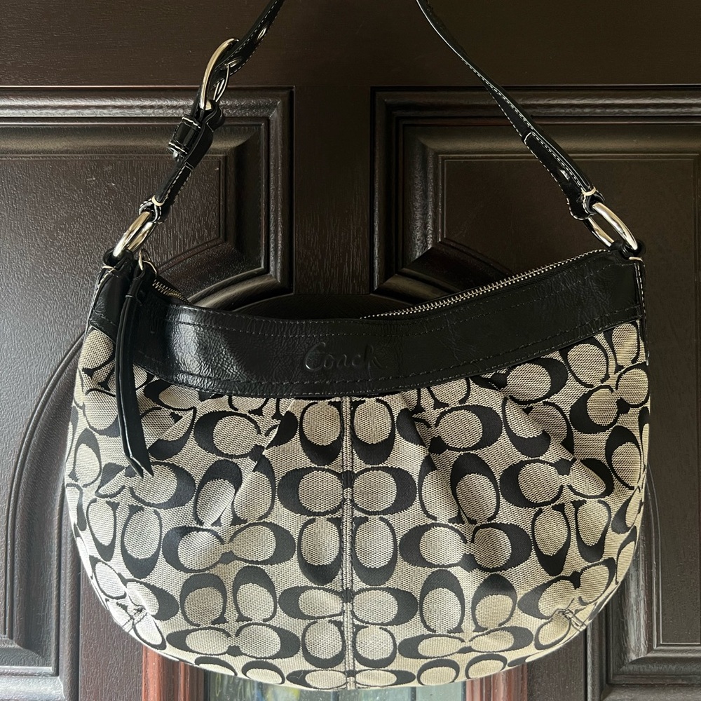 Coach Hobo Bag with Signature Print